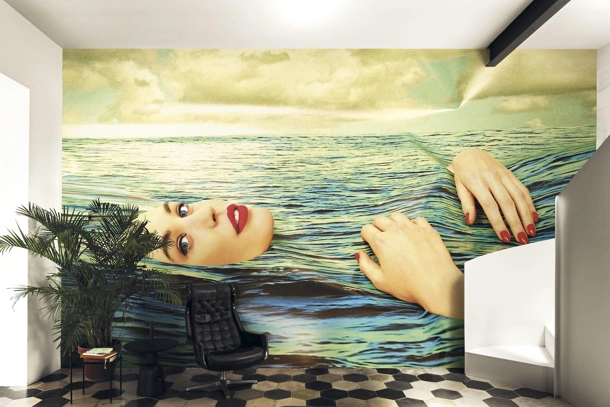 Carta da parati Be Water di London Art
