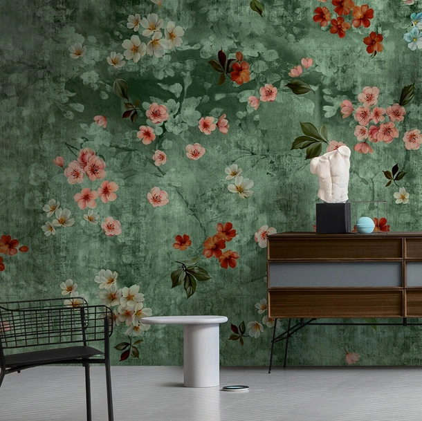 Carta da parati floreale Bloom di Inkiostro Bianco