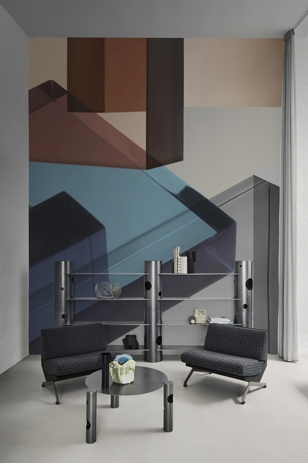 Carta da parati geometrica Cubic di Wall&Decò