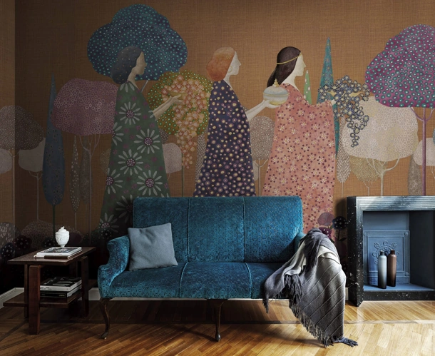 Carta da parati Les Princesses di London Art