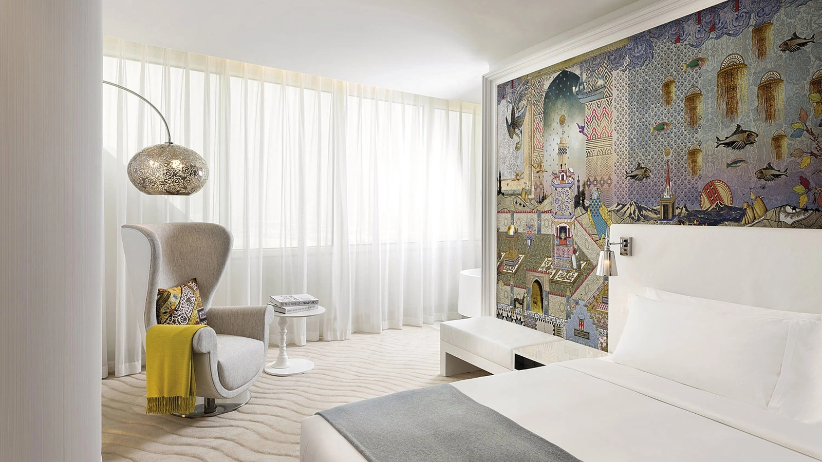 Carta da parati Mondrian Doha di London Art