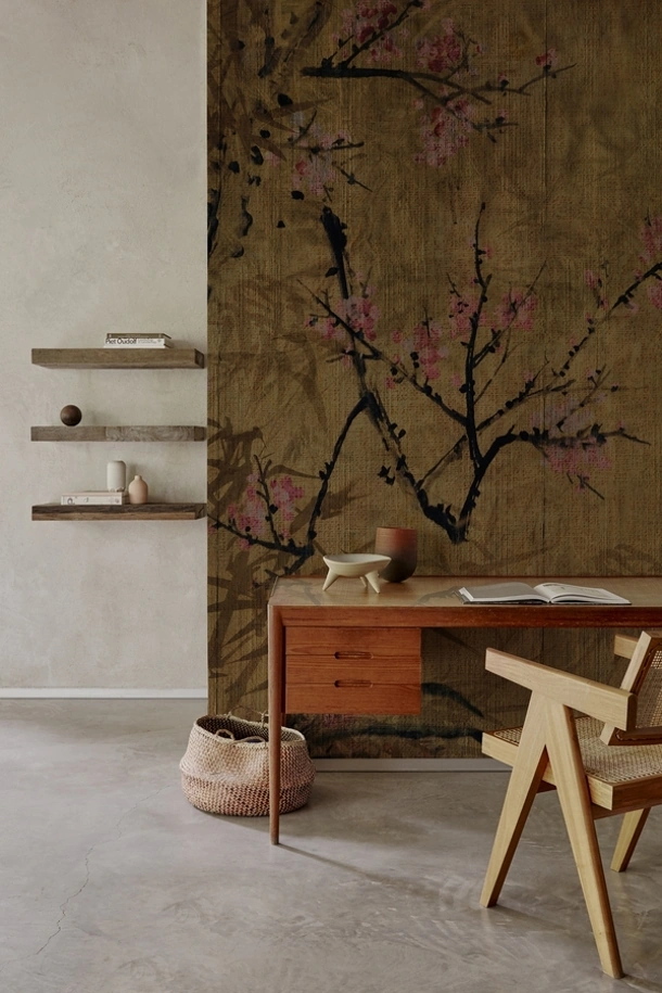 Carta da parati con fiori di ciliegio Sakura di Wall&Decò