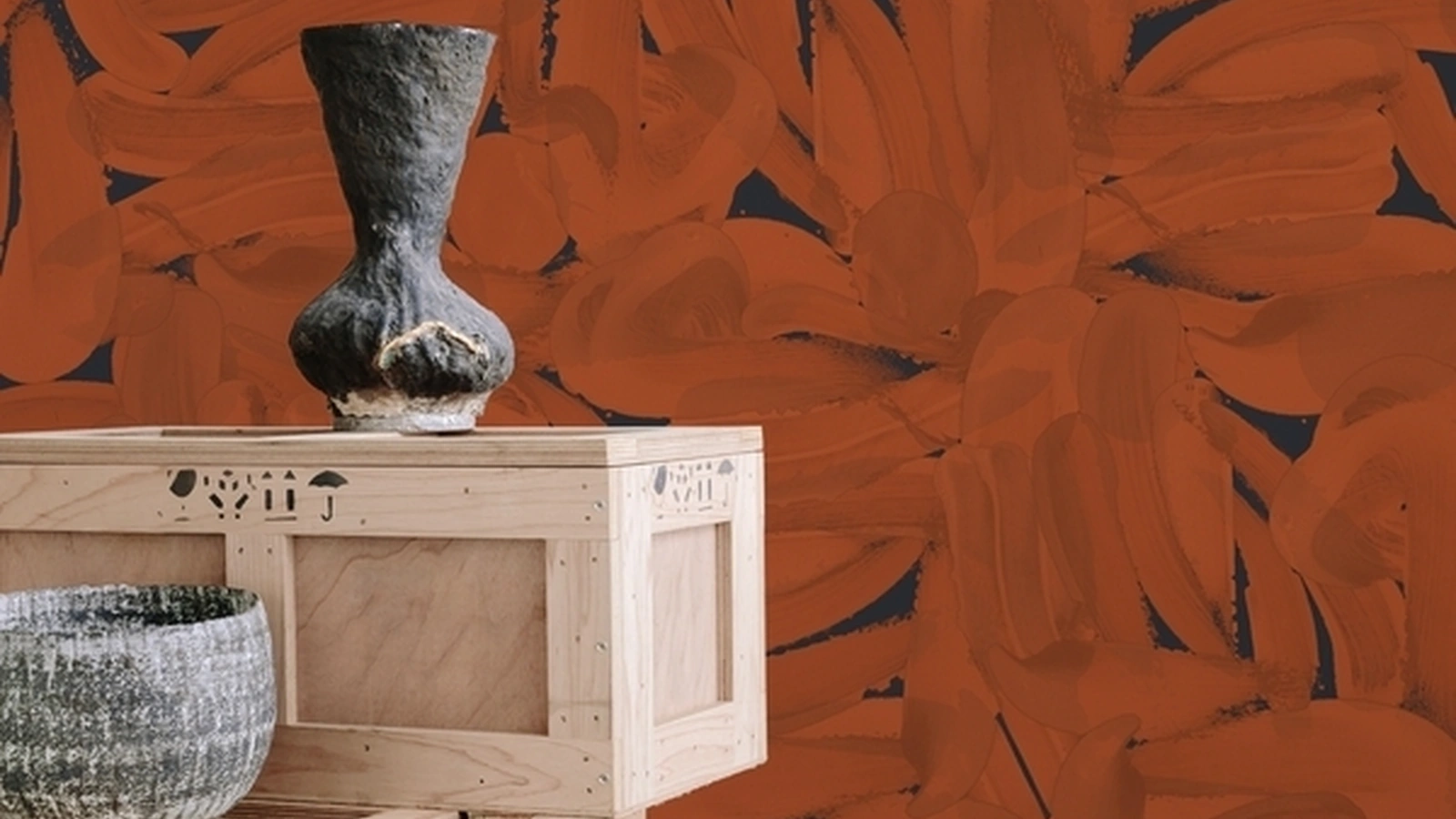 Carta da parati con supporto ecologico in cellulosa e poliestere Paint di Wall&Decò