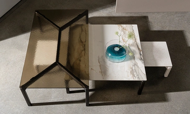 Tavolino Bone in ceramica o vetro di Sovet