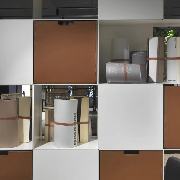 Contenitore Box in cuoio di Flexform
