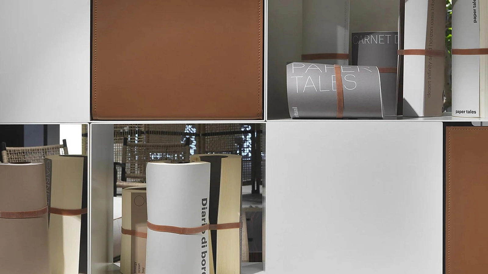 Contenitore Box in cuoio di Flexform