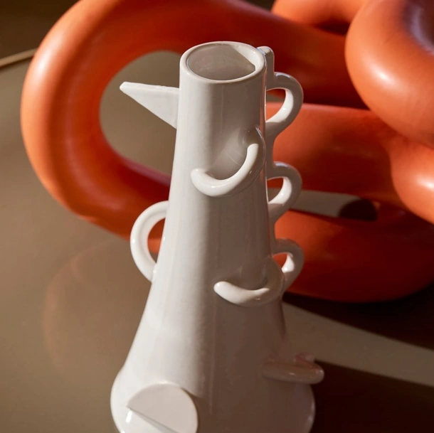 Vaso in ceramica Dealbata 9552 di Zanotta