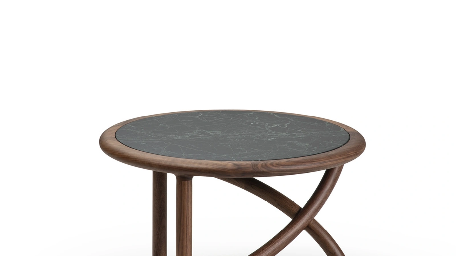 Tavolino in marmo e legno Flip di Porada