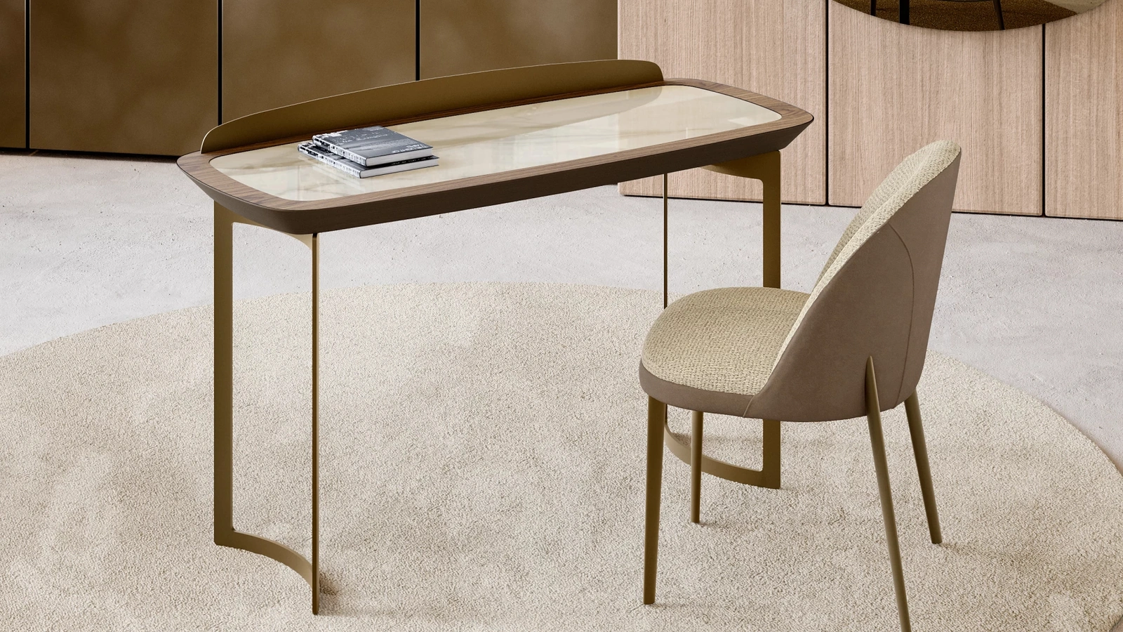 Scrittoio Icon desk con top in ceramica di Eforma