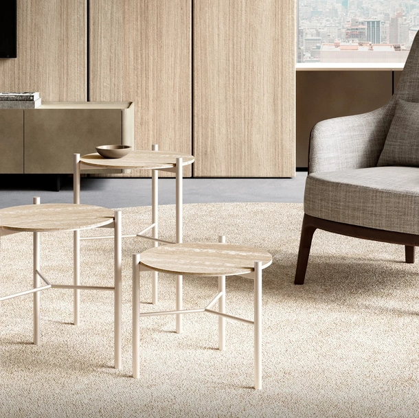 Tavolino Jack con top in ceramica di Eforma