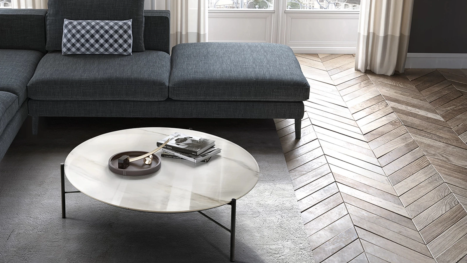 Tavolino Jack con top in ceramica di Eforma