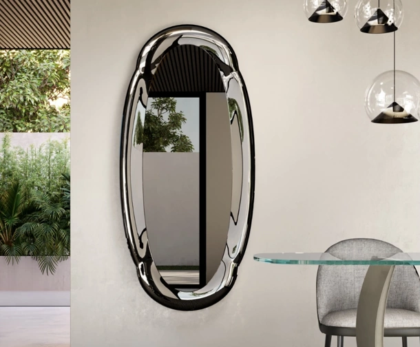 Specchio con cornice in vetro Matisse di Eforma