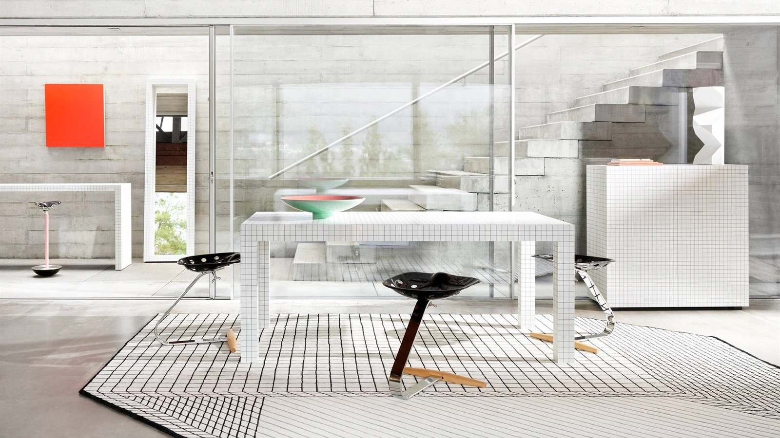 Tappeto Quaderna Carpet 150 di Zanotta