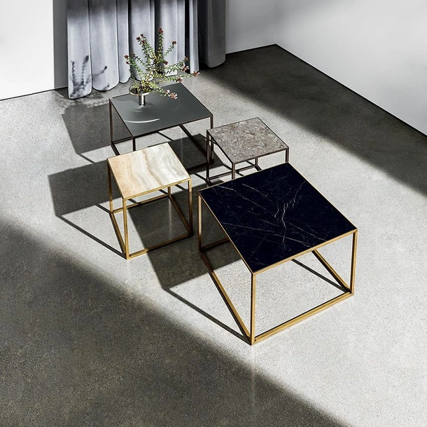 Tavolini Quadro in ceramica di Sovet