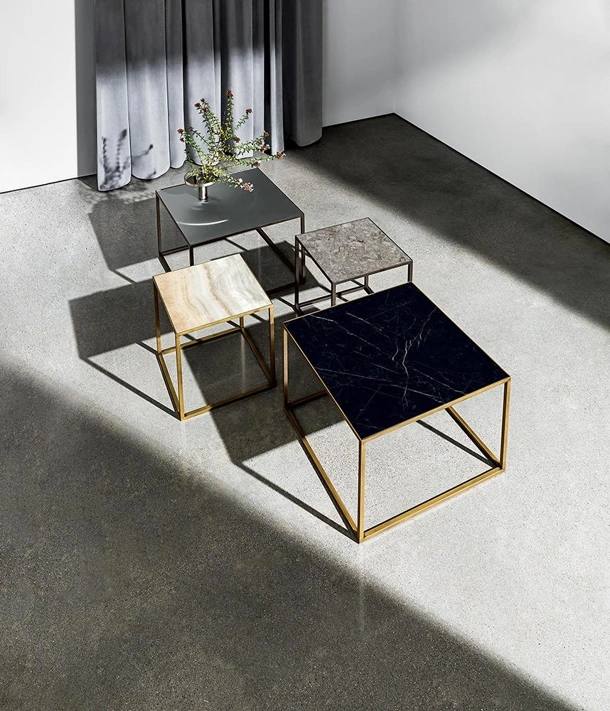 Tavolini Quadro in ceramica di Sovet