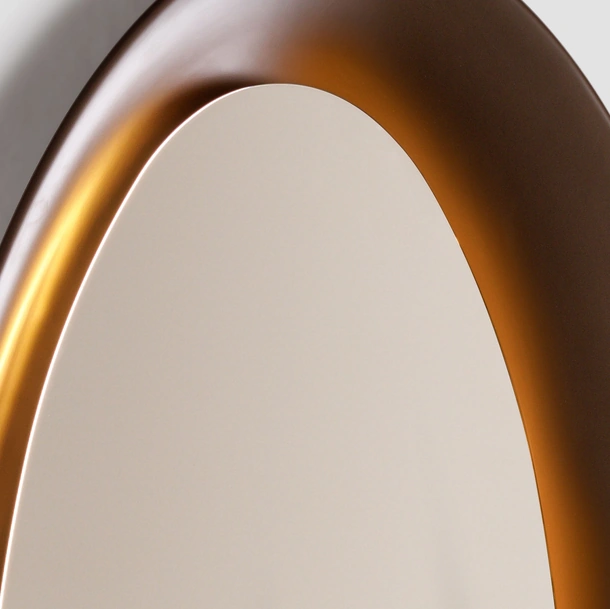 Specchio Saturno con cornice in Baydur® di Natevo