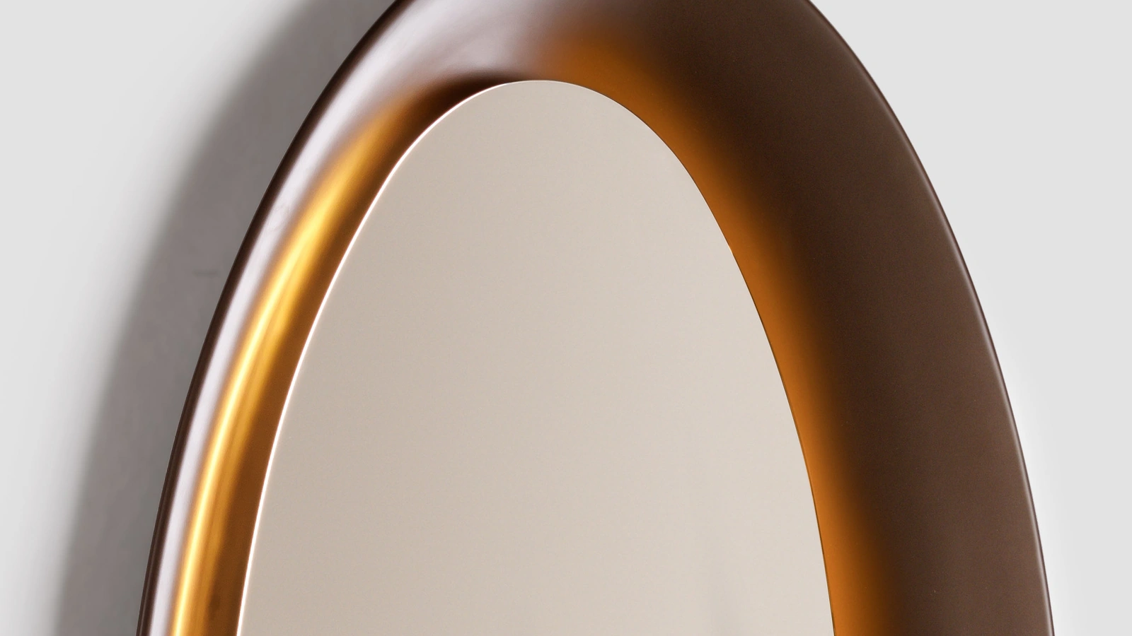 Specchio Saturno con cornice in Baydur® di Natevo