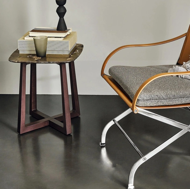 Tavolino Gipsy in marmo e legno di Flexform