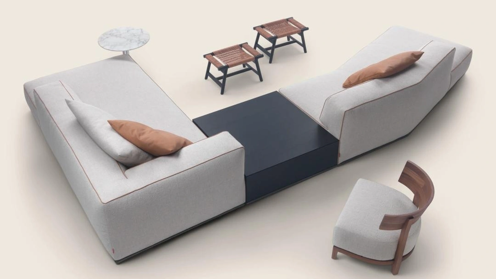 Tavolino in legno Perry di Flexform