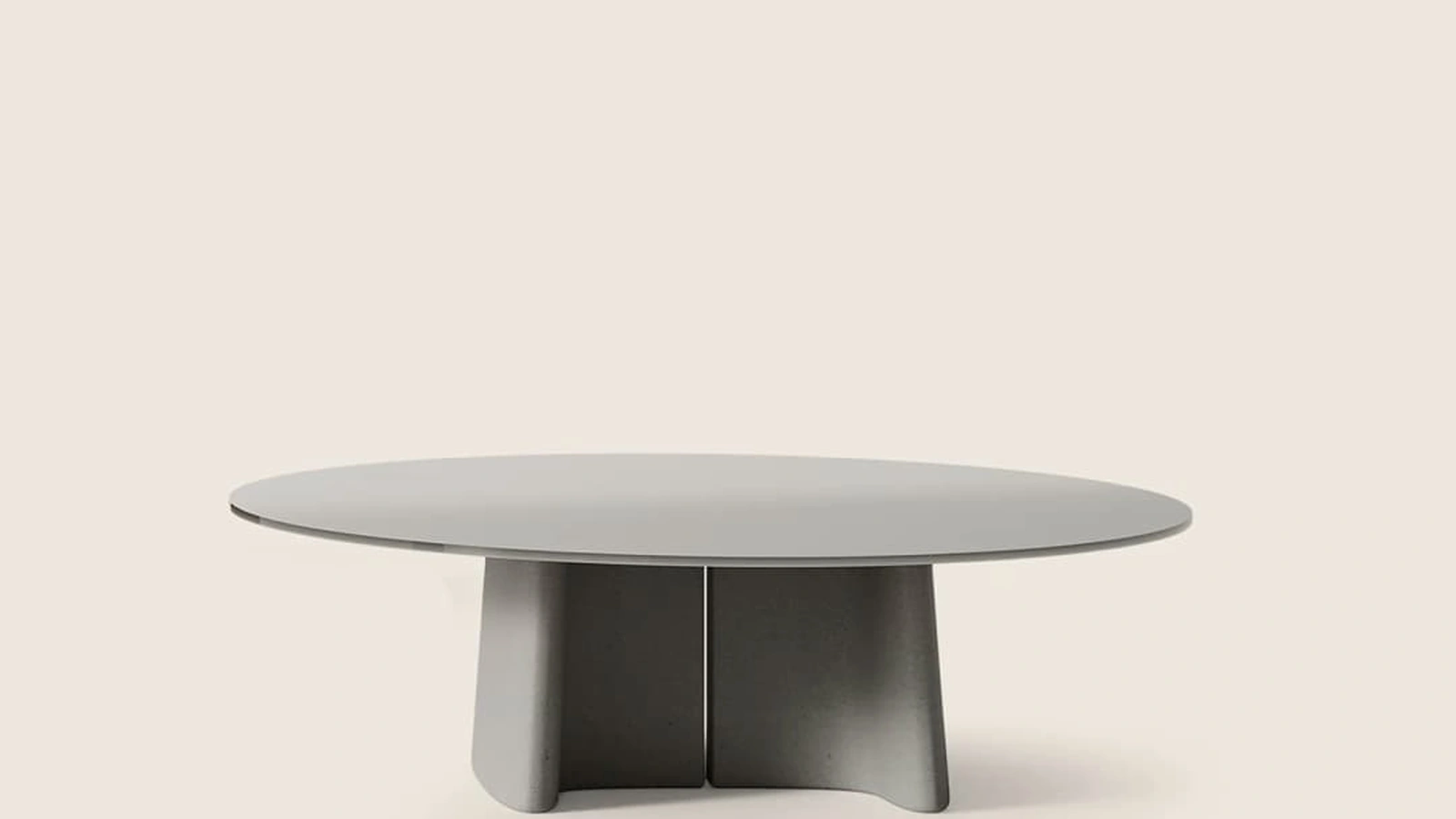 Tavolino Tara in vetro e cemento di Flexform