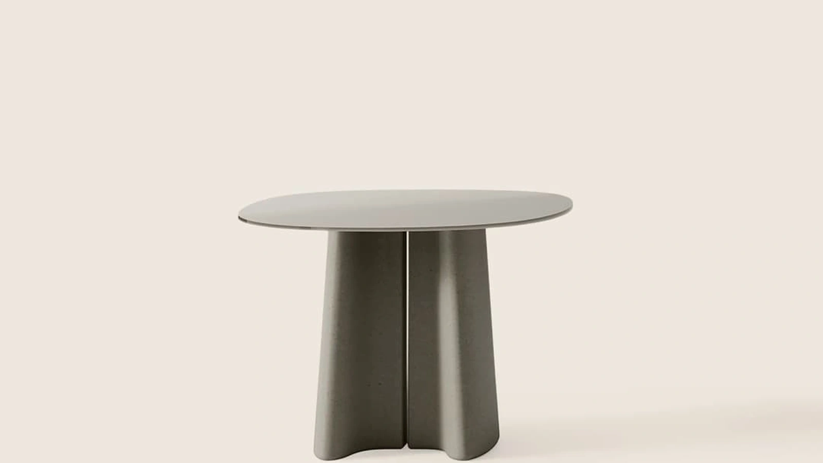 Tavolino Tara in vetro e cemento di Flexform