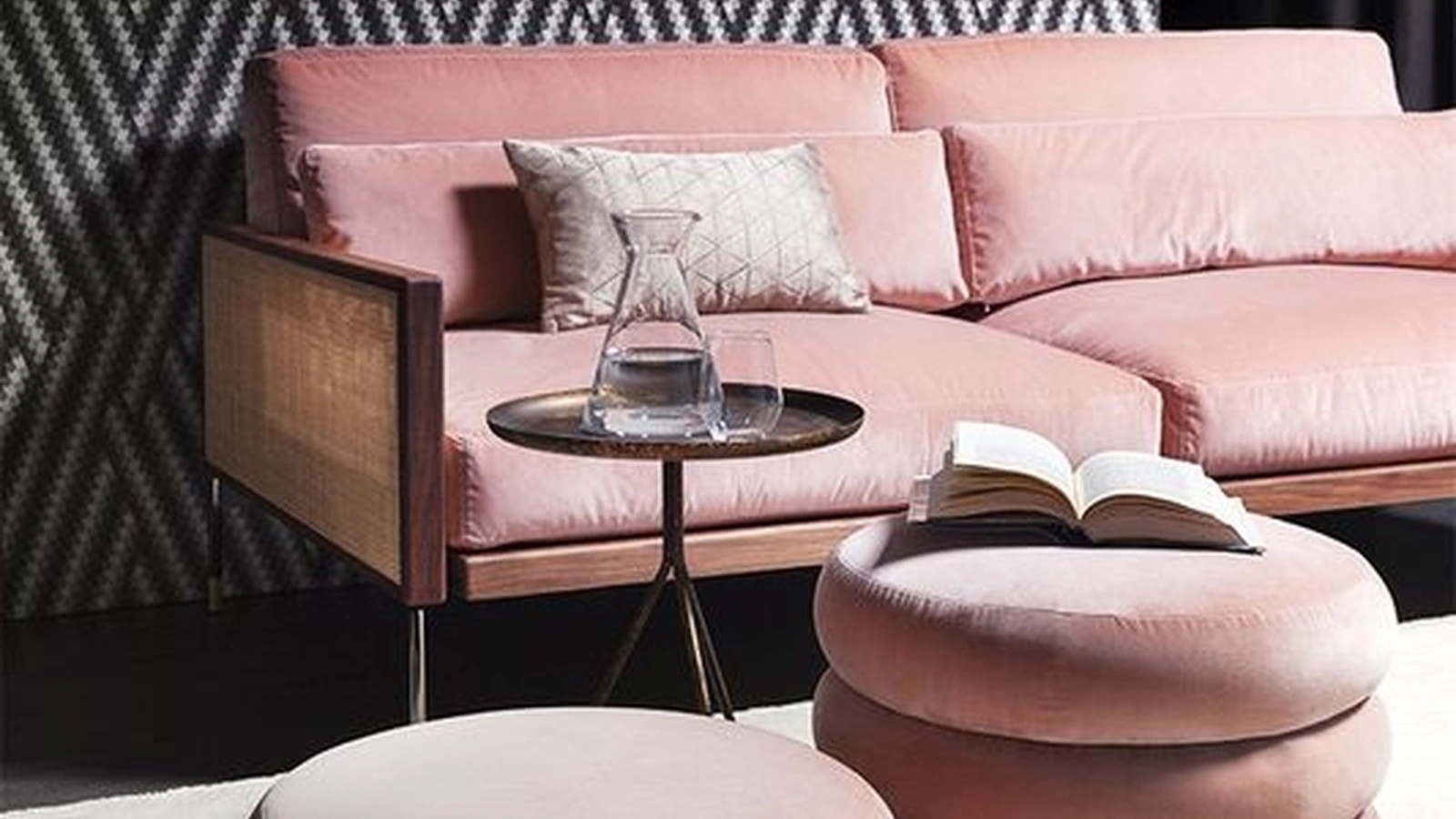 Pouf in tessuto Chignon di Vibieffe