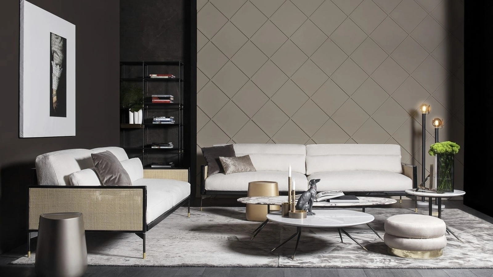 Tavolino in marmo Swing di Vibieffe