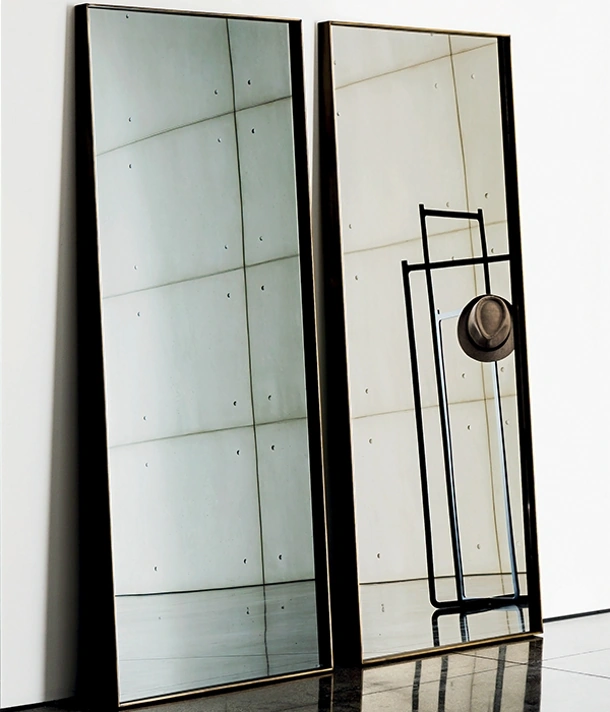 Specchiera Visual Rectangular con telaio in metallo laccato di Sovet