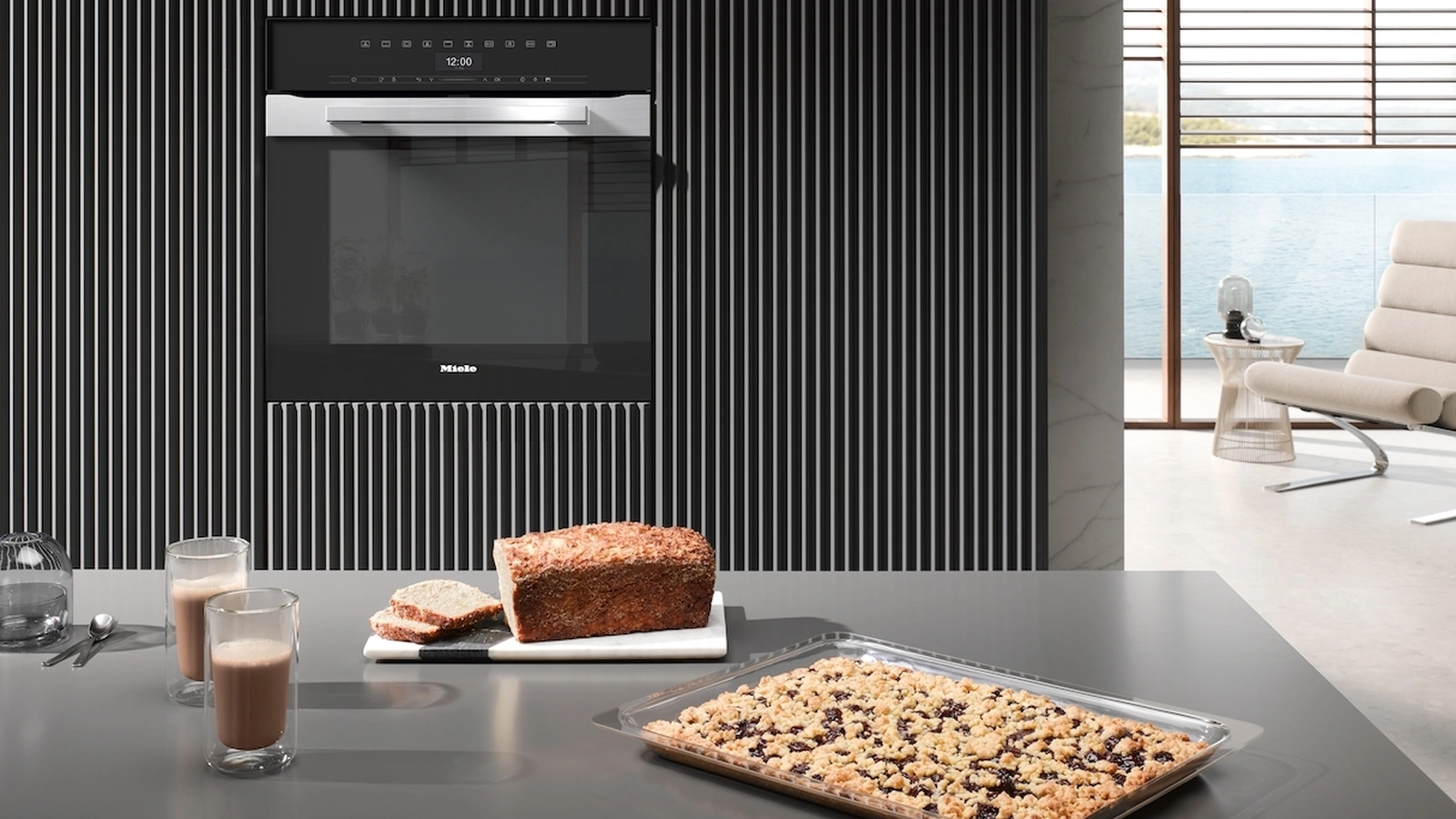 Forno H 7464 BP con sonda termometrica ed illuminazione Led di Miele