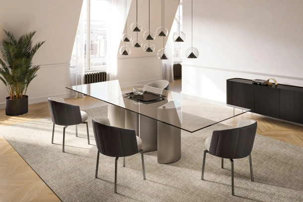 Lampada a sospensione Cherry in metallo e vetro di Eforma