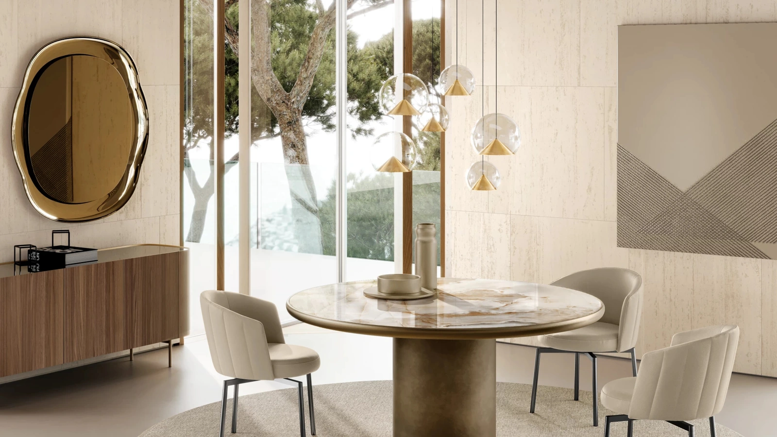Lampada a sospensione Cherry Mix in metallo e vetro di Eforma