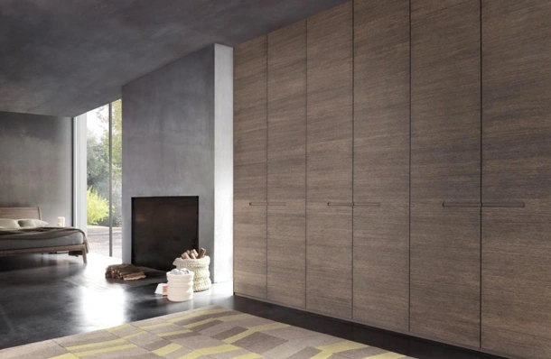 Armadio Atlantic in Rovere con ante battenti di Giellesse
