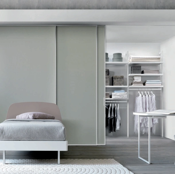 Cabina Armadio in nobilitato bianco Simply comp 316 di Doal