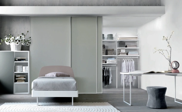Cabina Armadio in nobilitato bianco Simply comp 316 di Doal