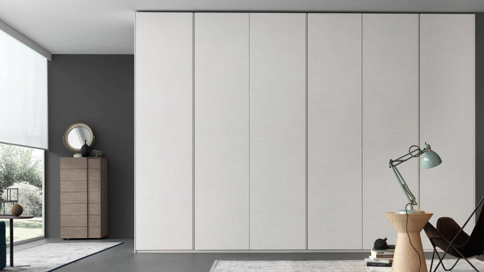 Armadio con ante battenti Glide laccato opaco di Giellesse