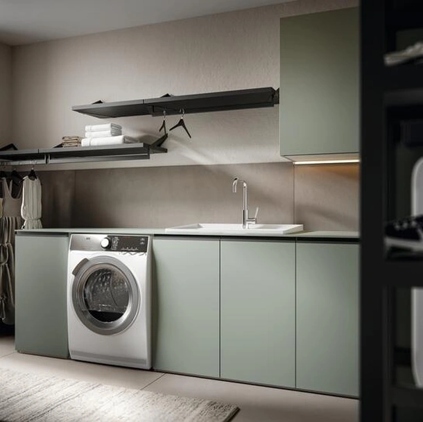 Mobile da Bagno per lavanderia Minerva 05 in nobilitato Prato di Edoné