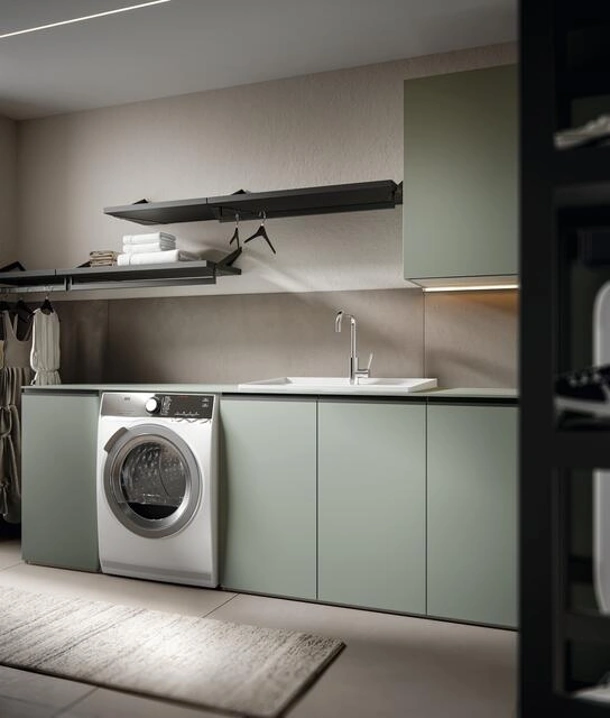 Mobile da Bagno per lavanderia Minerva 05 in nobilitato Prato di Edoné