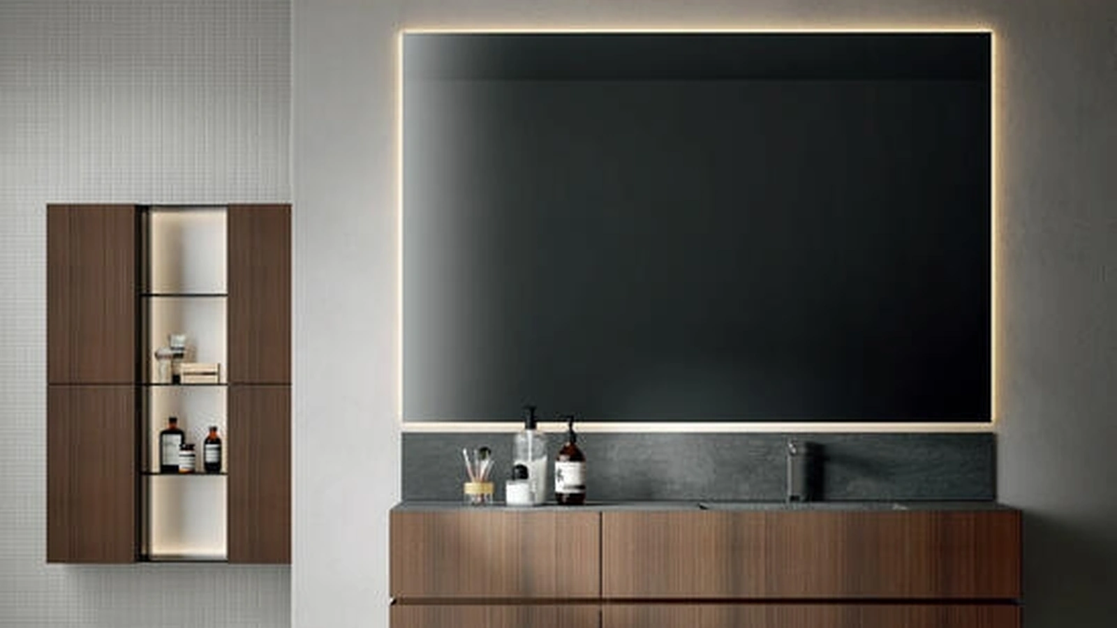 Mobile da Bagno sospeso Nike 2323 in essenza Eucalipto di Edoné