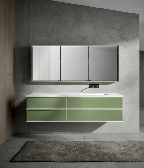 Mobile da Bagno sospeso laccato opaco Cactus Rea 010 di Edoné