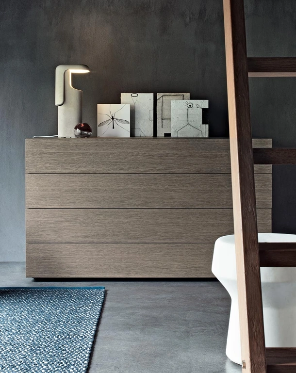 Comò Cube in rovere di Giellesse