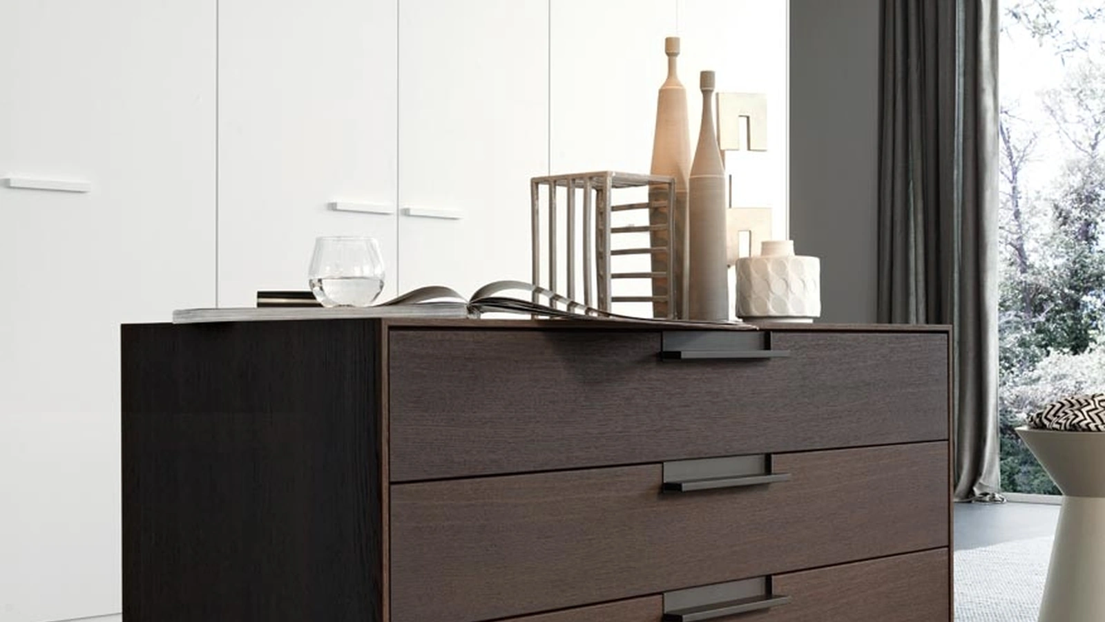 Comò Flat in rovere di Giellesse