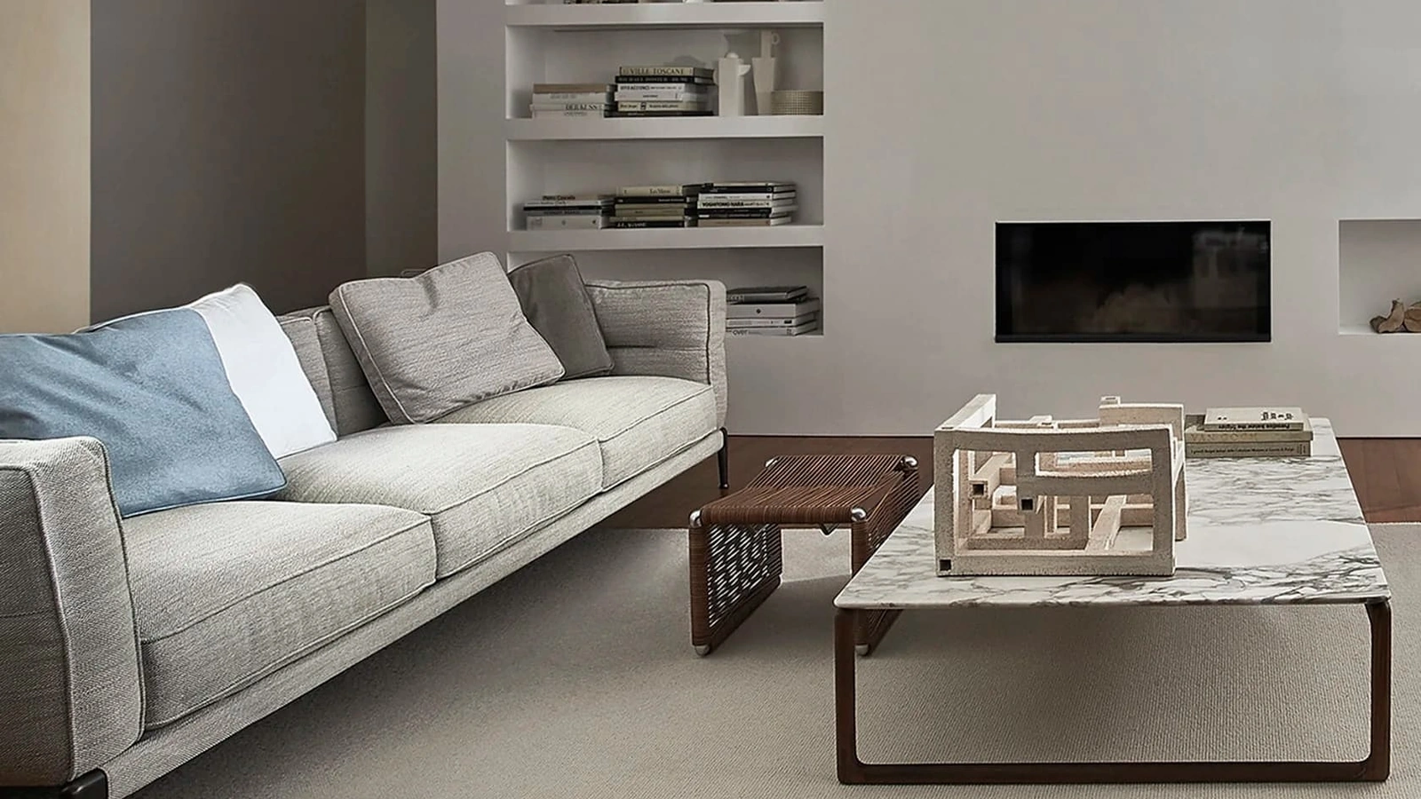 Divano lineare Adda di Flexform