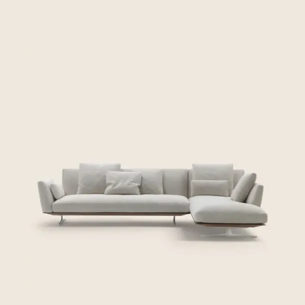 Divano con penisola Evergreen di Flexform