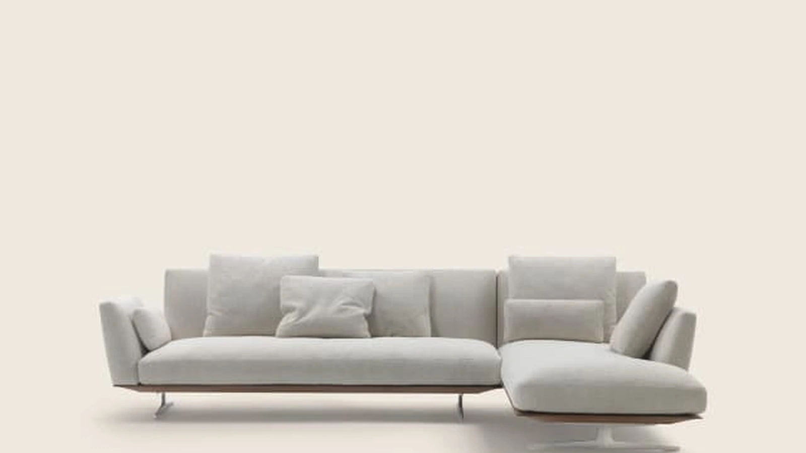 Divano con penisola Evergreen di Flexform