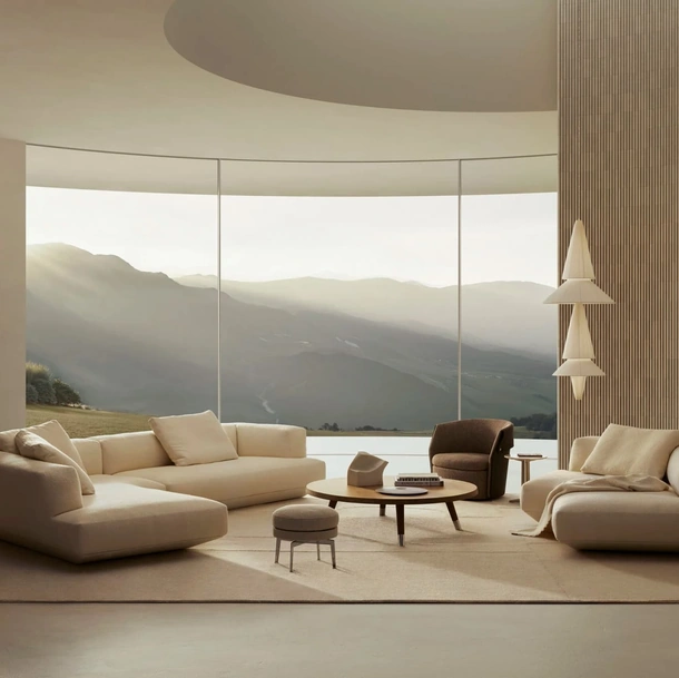 Divano angolare Loungescape di Flexform