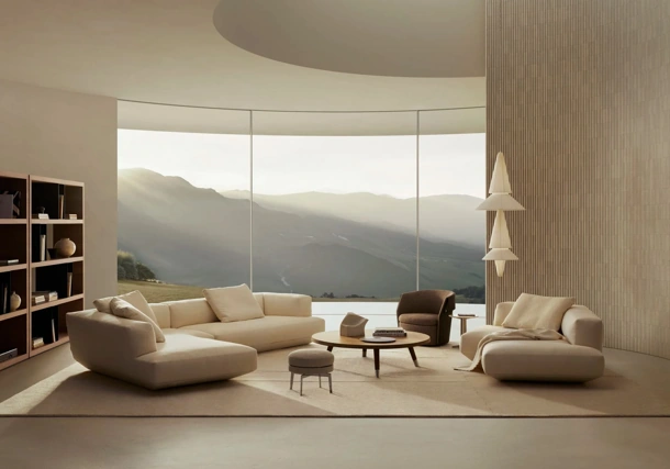 Divano angolare Loungescape di Flexform