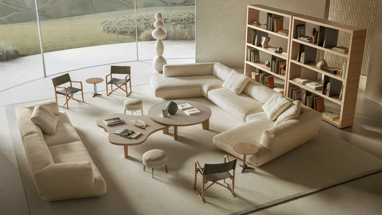 Divano angolare Loungescape di Flexform