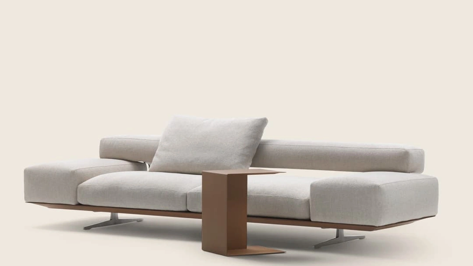 Divano lineare Wing di Flexform