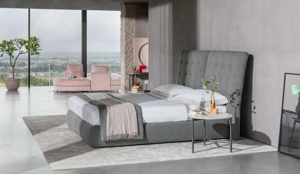 Letto matrimoniale Angle di Flou