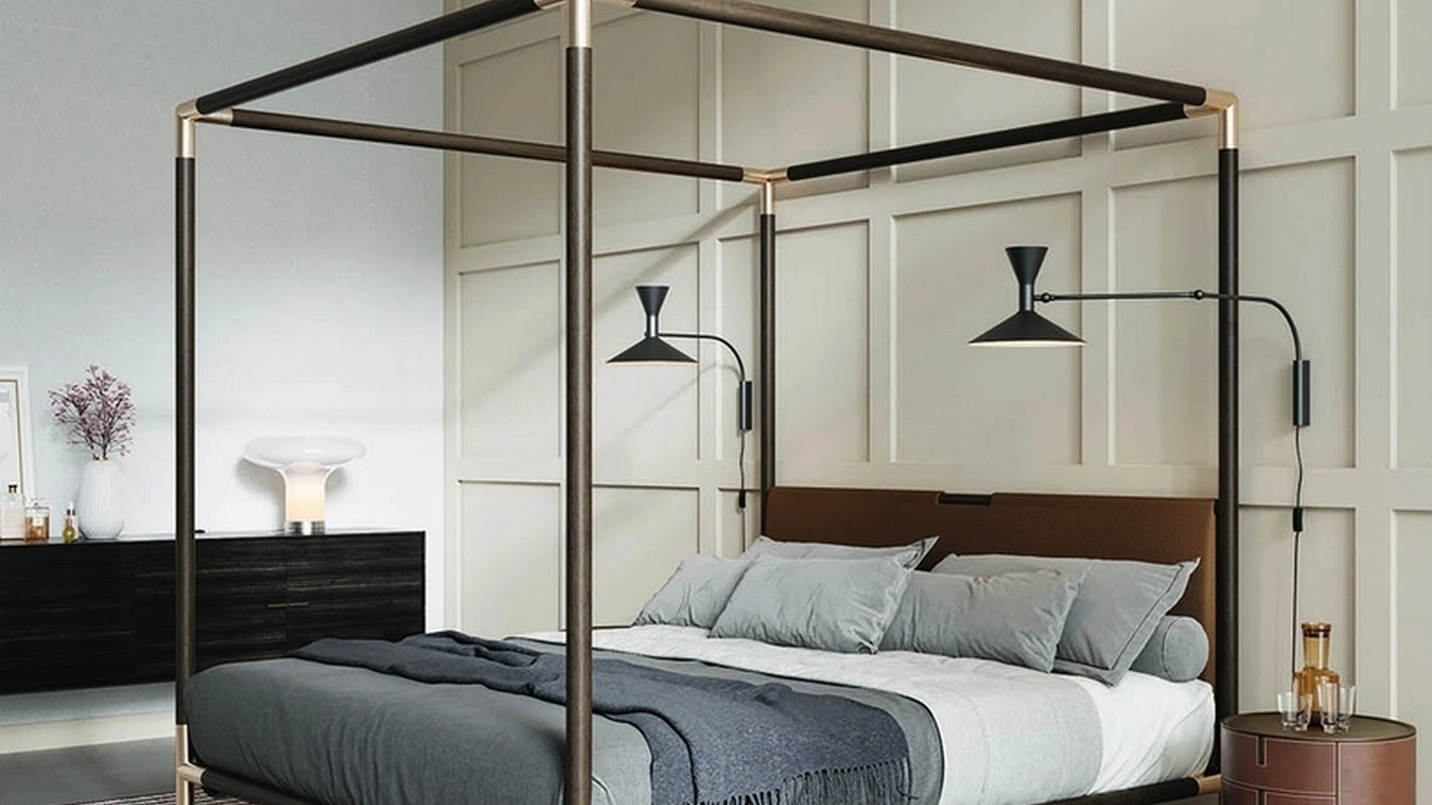 Letto con baldacchino Arborè di Alivar